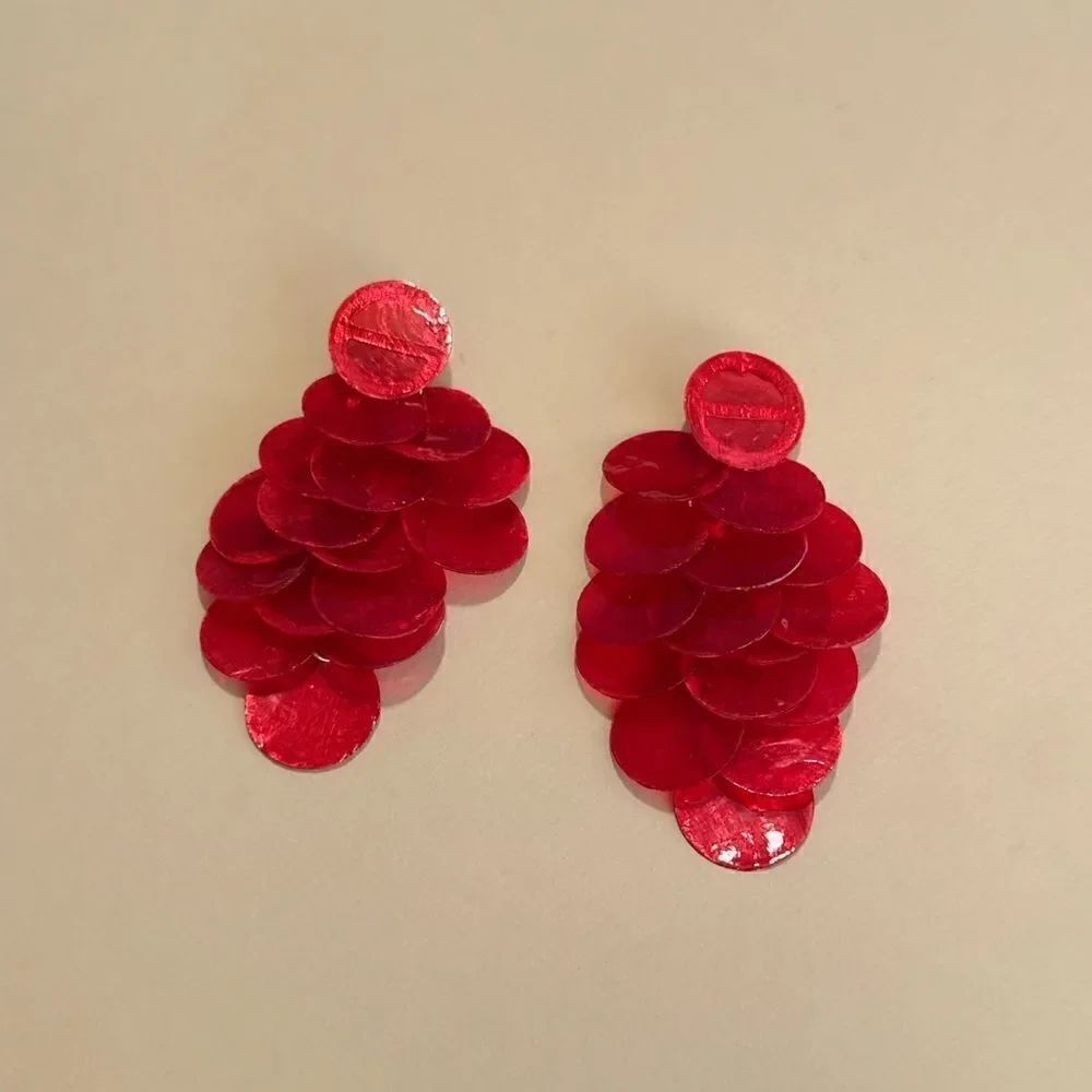 Shell dangle earrings N1224 - Picture 2 of 5